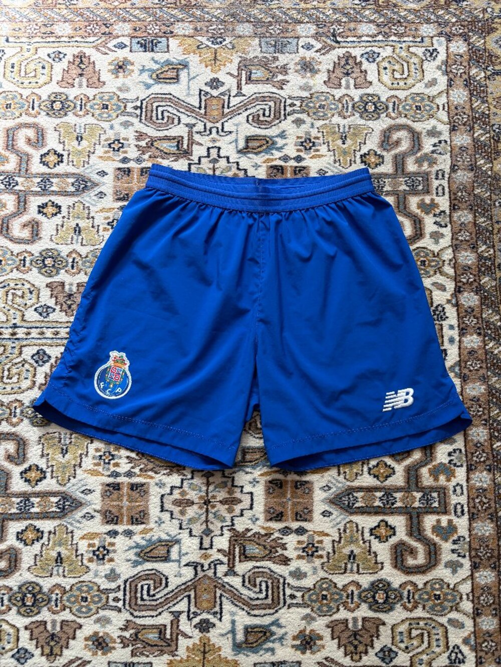 New Balance FC Porto Soccer Shorts Men Size Small Blue Portugal Running